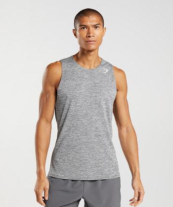 Gymshark Arrival Slim Marl Linnen Herr Grå Ljusgrå | SE 3973OKI